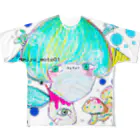  水 本 ¿ ? の毒胞子 フルグラフィックTシャツ