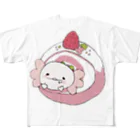 かっぱらだいす 　ものロールケーキなうぱぱちゃん フルグラフィックTシャツ