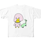 甘露煮くり子ののりもの　くり子 フルグラフィックTシャツ