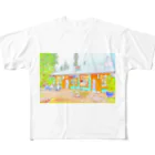 アロハスタイルハワイのラナイ・シティ Cafe 565 All-Over Print T-Shirt