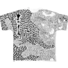 Independent thinkers.のランダムドット墨色ダーク All-Over Print T-Shirt