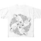 CanTanStudioのフラミンゴカルテット All-Over Print T-Shirt