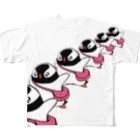 ヤママユ(ヤママユ・ペンギイナ)のプピゴン「ドーン！」 All-Over Print T-Shirt