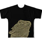 UTKの金色のフトアゴ　 All-Over Print T-Shirt