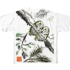 なみなみ・しずかのフクロウの赤ちゃん All-Over Print T-Shirt