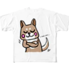 ittiyのお店。の同意する柴犬さん フルグラフィックTシャツ