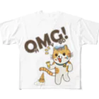 楽猫楽描しげ屋のOMG! フルグラフィックTシャツ