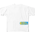 SOLのellipse logo フルグラフィックTシャツ