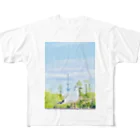 本間あきひろ うぃず ぽんチャンズのフォトTシャツ フルグラフィックTシャツ