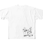 おくい茶ヰのお出かけアニマルズ All-Over Print T-Shirt