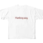 食堂サビーズのi'm Hamburg  savy フルグラフィックTシャツ