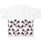 ヤママユ(ヤママユ・ペンギイナ)のふえるプピゴン フルグラフィックTシャツ