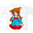 まっつん工房のネコミミの女の子 All-Over Print T-Shirt