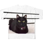 黒猫のうめたんの黒猫のうめたん フルグラフィックTシャツ