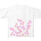 タンポポの春桜 フルグラフィックTシャツ