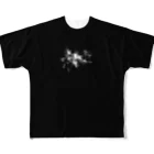 The Flos の01 Black（黒) All-Over Print T-Shirt