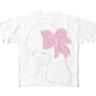 レモンスカッシュの泡のピンクのリボンの子 All-Over Print T-Shirt