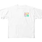 melonchocoのたくさんのソーダ All-Over Print T-Shirt