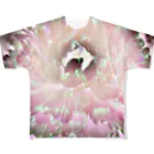 ふなり工房の花中の人 All-Over Print T-Shirt