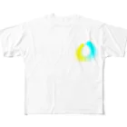 タンポポのキラキラドロップ〜青2〜 フルグラフィックTシャツ