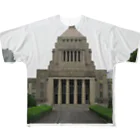 AAAstarsの国会議事堂 フルグラフィックTシャツ