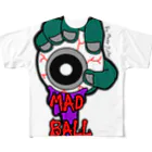 MusicJunkyのMAD BALL フルグラフィックTシャツ