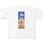小田ロケット／odaRocketのオノマトペイント No.002「ざわざわざわ」 All-Over Print T-Shirt