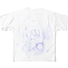 mahiru@＿φ(￣ー￣ )DF53:A-120のガスマスク フルグラフィックTシャツ