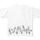 うえだきおくのcontrol:bullet white All-Over Print T-Shirt