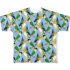 piyopiyobrandのシロハラズグロシロハラTシャツ All-Over Print T-Shirt
