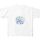 スマイルの花 All-Over Print T-Shirt