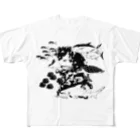 シマノカタチの小笠原の魚影(海底ver） All-Over Print T-Shirt