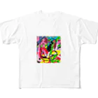 zombie6824のバきゅーんウサギ落書きバージョン All-Over Print T-Shirt