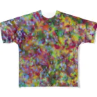 でおきしりぼ子の実験室のFluorish_Colours(規定の大きさ) フルグラフィックTシャツ