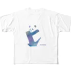 color on colorのcolor on color／木登りパンダ フルグラフィックTシャツ