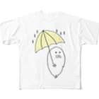 ぺちぺち工房 Pechi Pechi Atelierのあめふりあざらし All-Over Print T-Shirt