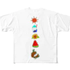 SAJAのナツナツナツナツココナッツ All-Over Print T-Shirt