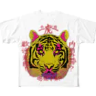 café TIGERの黄虎大 All-Over Print T-Shirt