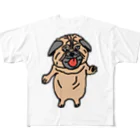 グラ衣料品店のパグ太郎 フルグラフィックTシャツ