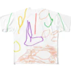 にゅ〜のピザ All-Over Print T-Shirt