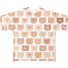 わわわわーいのくまだらけ(ブラウン) All-Over Print T-Shirt