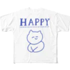 わくせいたろうまんのはっぴーねこ フルグラフィックTシャツ