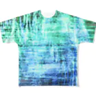 水草のBlueGreen All-Over Print T-Shirt