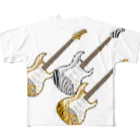 kimchinのアニマル柄のエレキギター All-Over Print T-Shirt