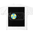 WORUNOのをるねるね フルグラフィックTシャツ