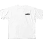 花梟のゆりかごのレオパブラックシルエット All-Over Print T-Shirt