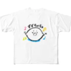 道産子あーかのぼんやりショップの躍る道産子あざらしくん フルグラフィックTシャツ