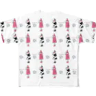 Peco Peco Boo&Carotte cocon❋のレーラがいっぱい All-Over Print T-Shirt