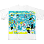 OKAMEのトライアスロン All-Over Print T-Shirt