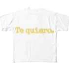 ラテン系和訳 Traducción de músicaのTe quiero. ～あなたが好き｡～ スペイン語 All-Over Print T-Shirt
